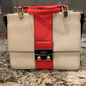Kate Spade Bennett Crossbody Purse in Pebble, Black & Geranium